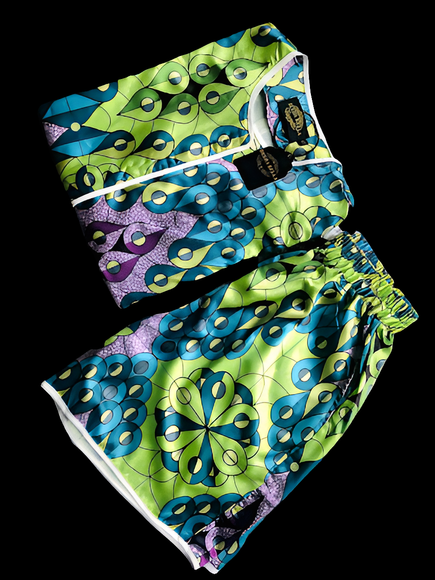 Ying Yang Heather Shorts Set